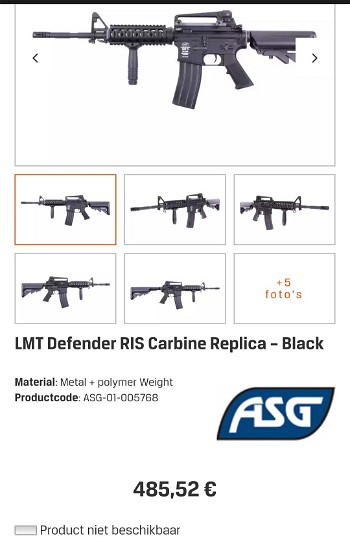Image 7 for ASG (Lonex) LMT Defender AEG