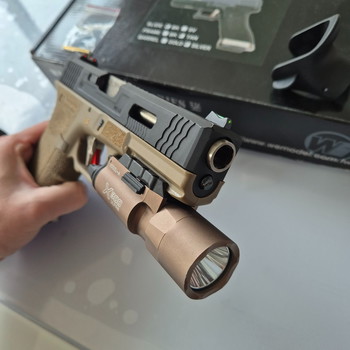 Image 2 pour Glock WE W417 Force + holster + lampe + chargeur