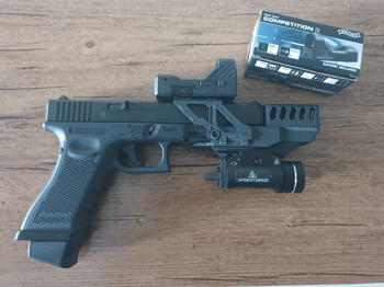 Image 7 for glock 34 deluxe editiom met red dot en silencer