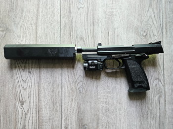 Imagen 6 de KWA HK USP.45 Tactical + silencer + TRL-7 lamp