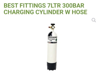 Image 3 pour Best Fittings 7LTR 300Bar Fles