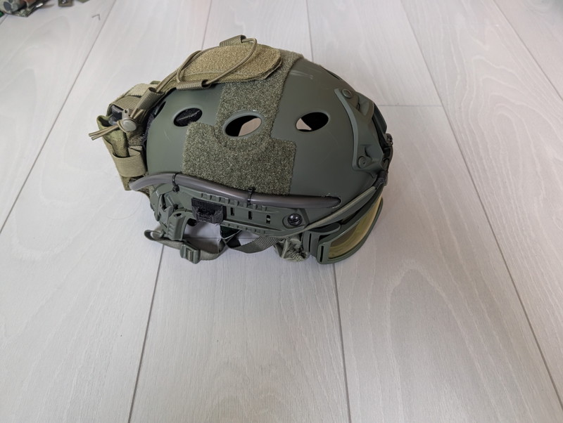 Image 1 for Nieuwe helm met anti fog systeem en bril