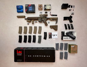 Bild für Starter set:  HK416A5 ( AEG) & Glock 17 (GBB)