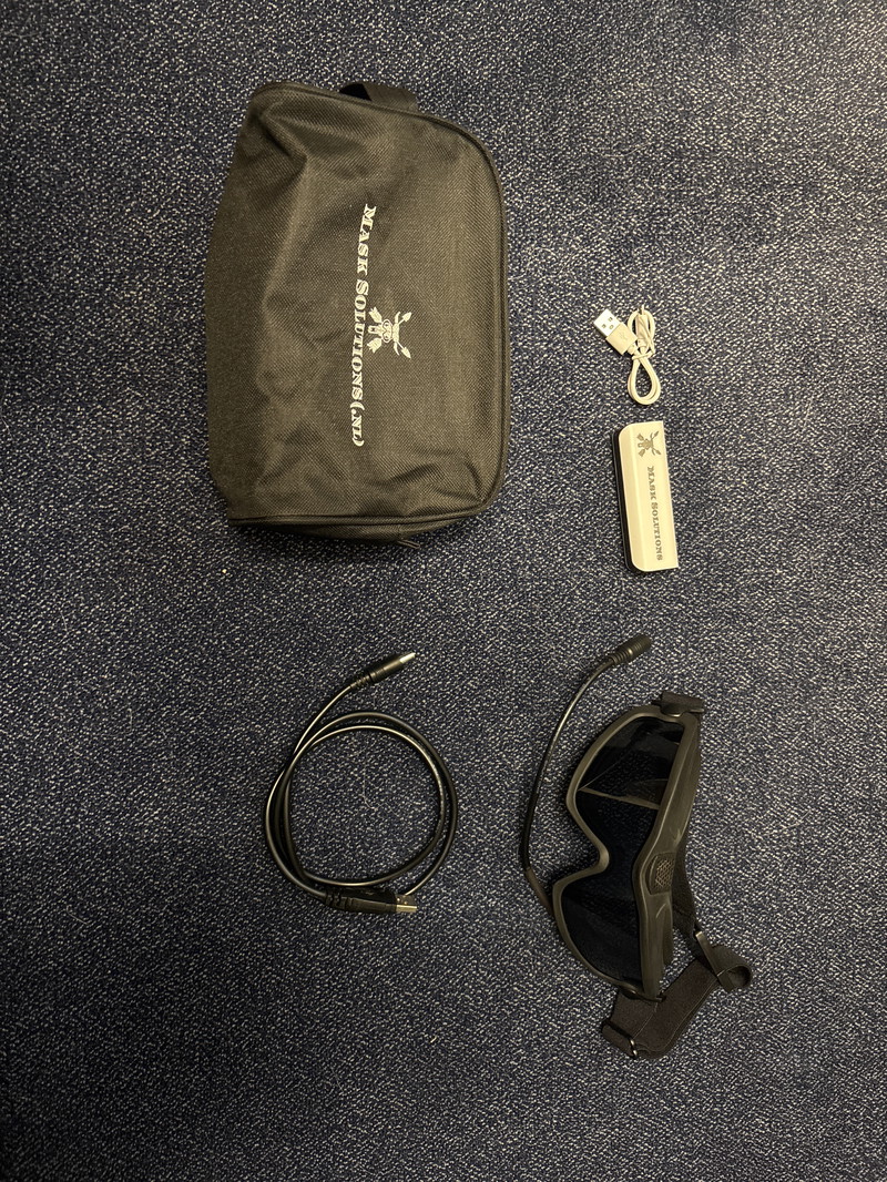 Afbeelding 1 van Bril/goggles met ventilator ingebouwd
