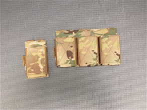 Image for Warrior Assault Systems Triple & Sinlge Elastic Mag Pouch Multicam