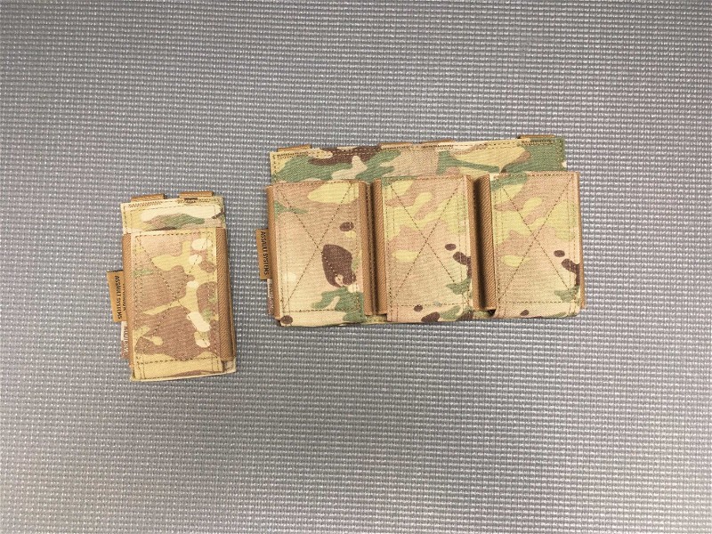 Image 1 for Warrior Assault Systems Triple & Sinlge Elastic Mag Pouch Multicam