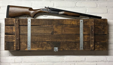 Bild für Unieke double barrel Shotgun STEEL & WOOD