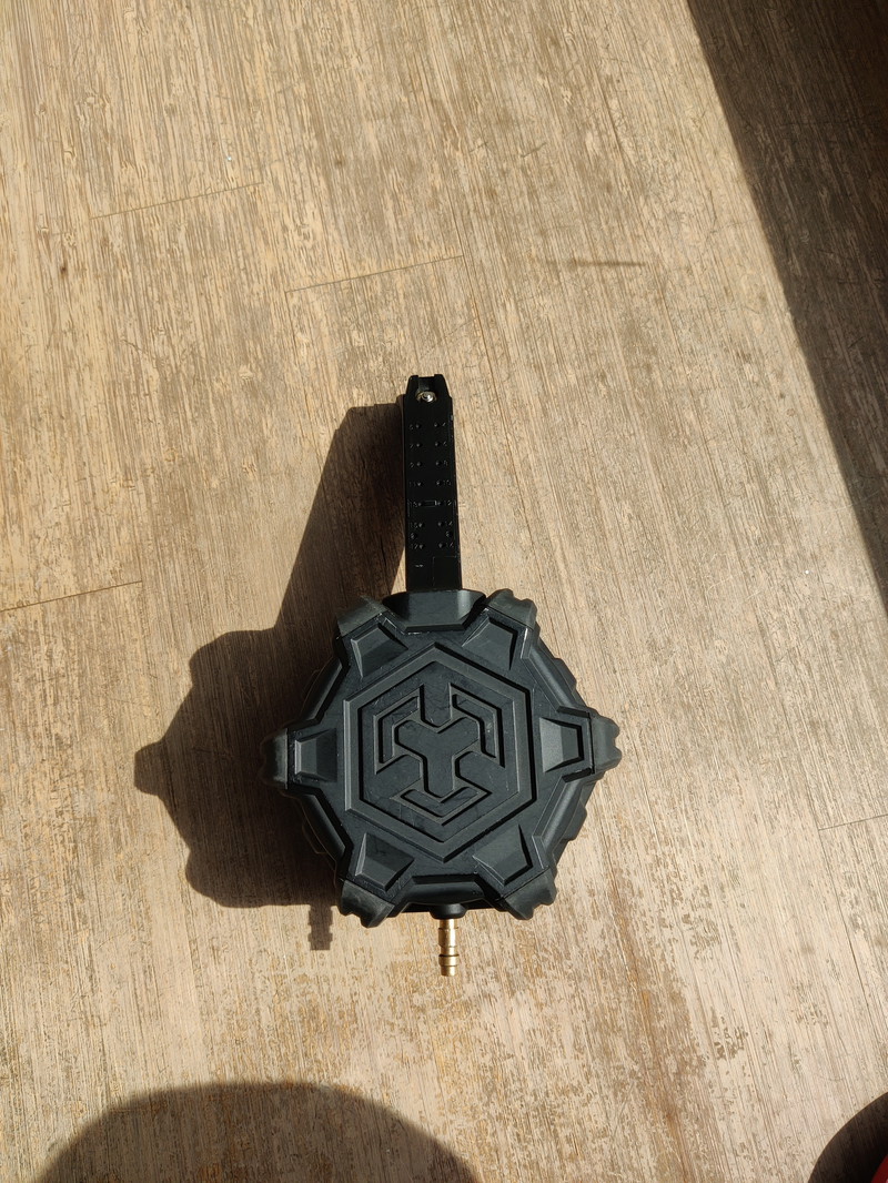 Image 1 for P6 AW custom 350rds HPA Magazine voor Glock 17 GBB en AAP-01 - black