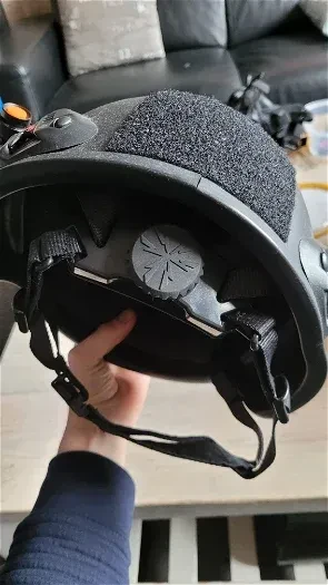 Afbeelding 2 van EMS helmet met lamp en afstelbare binnenkant