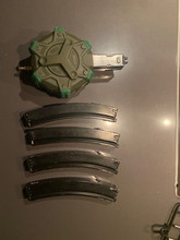 Afbeelding van 4 mp5 GBB  mags met drum mag