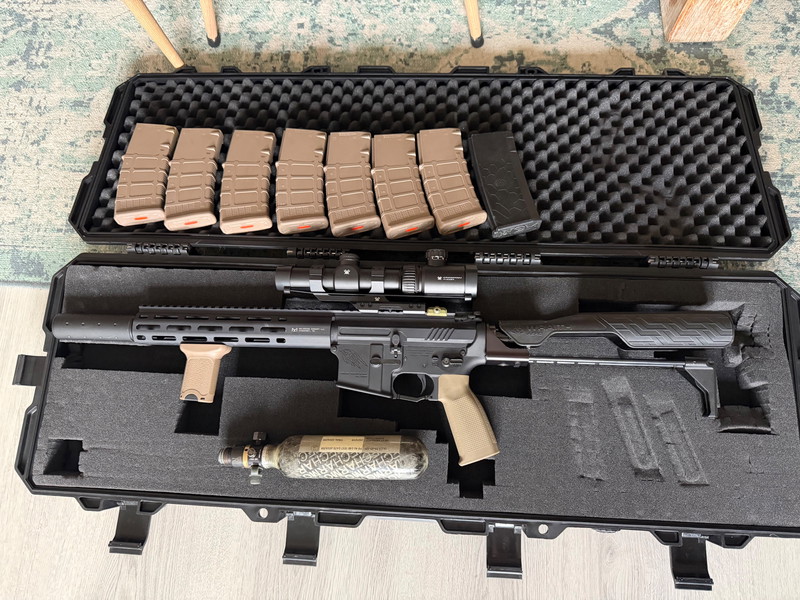 Image 1 for MTW Reaper + Wraith Aero + Vortex 1-4x + mags + tank + koffer