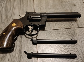 Afbeelding 2 van Gas revolver met extra clip
