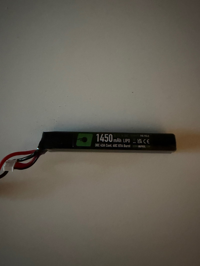 Image 1 pour Nuprol Battery Lipo Stick Deans 1450mah 11.1v 30C 2STUKS