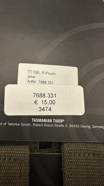 Image 4 pour Tasmanian Tiger Pouch TT TAC Pouch 5 en TT DBL Pistol-Pouch