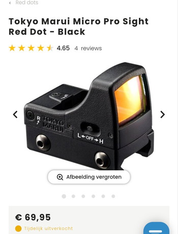 Bild 2 für Tokyo Marui Micro Pro Sight red dot