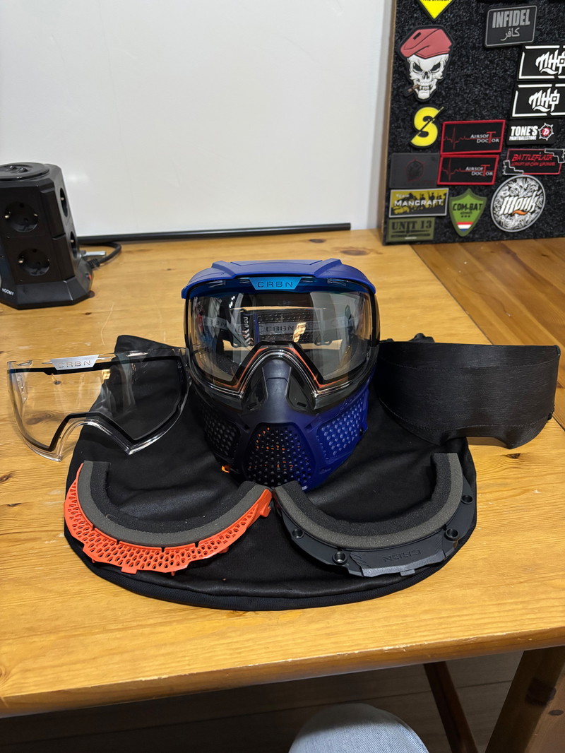 Afbeelding 1 van Crbn zero pro masker blauw