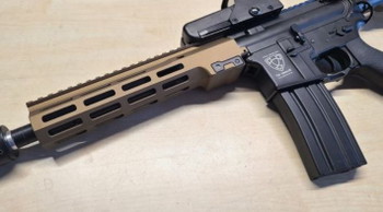 Image 3 for AEG MK18 Full Metal  Full tuned RIS Rail Handguard MK4 Branze + ETU High Performance tuning