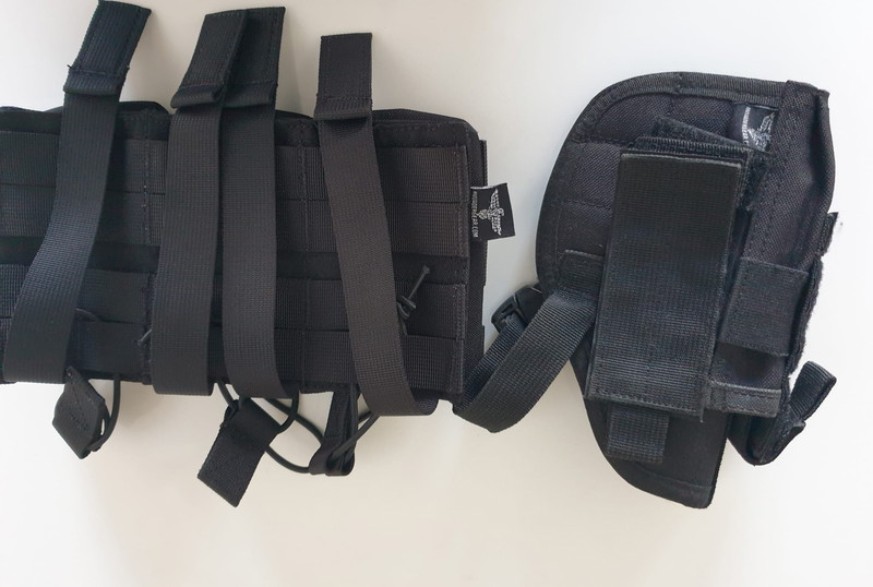 Afbeelding 1 van holster en m4 pouch  invader gear black