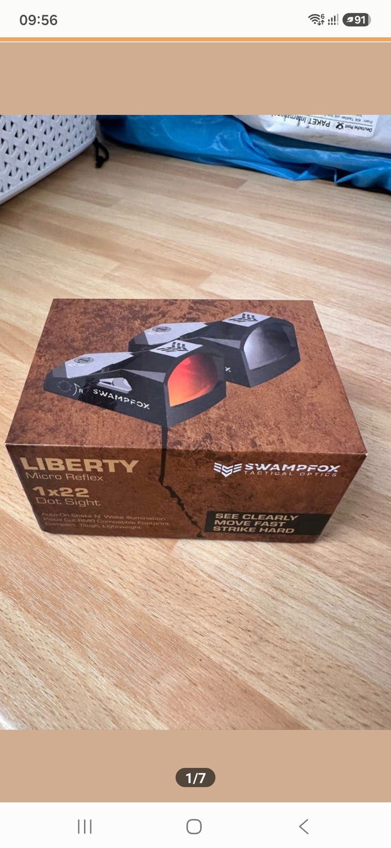 Afbeelding 1 van Swampfox Liberty II red dot sight 1x22