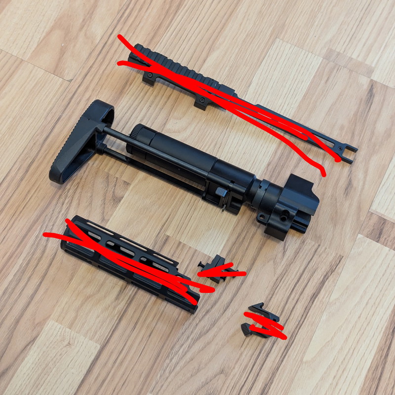Image 1 for Cyma MP5 PDW Stock / Buffer Tube Adapter