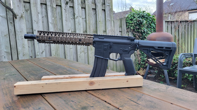 Image 1 for HPA MK18 met Maximale Upgrades, Wolverine Inferno Gen2, Gate Aster Bluetooth, CNC hopup, CARBON barrel (kan ook in zwart)