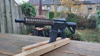 Imagen 7 de HPA MK18 met Maximale Upgrades, Wolverine Inferno Gen2, Gate Aster Bluetooth, CNC hopup, steel barrel (kan ook in zwart)