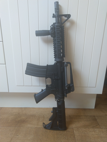 Afbeelding 3 van Open Bolt Full Metal M4 CQB + 3 extra mags.