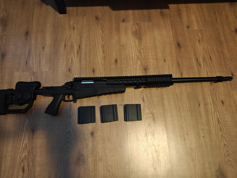 Image 1 for MB4418 spring sniper with 3 mags