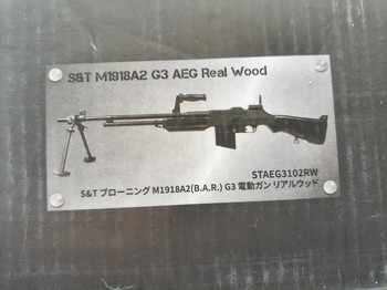 Afbeelding 5 van S&T M1918A2 G3 AEG Real Wood Incl Belt + 6x Midcap + 1x Hicap