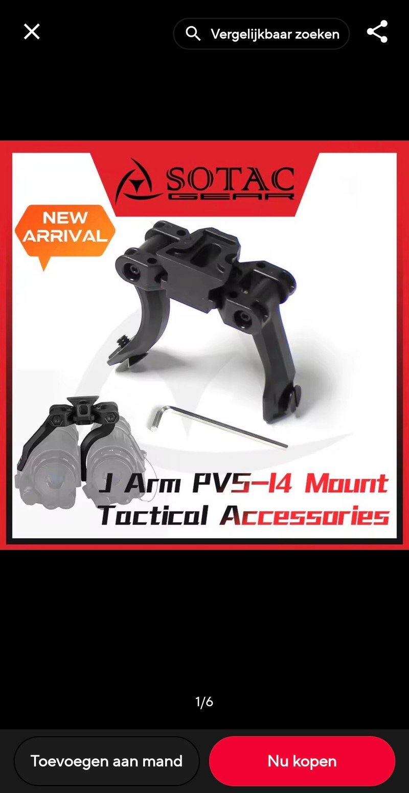 Image 1 for Sotac PVS-14 NVG Mount Adjustable
