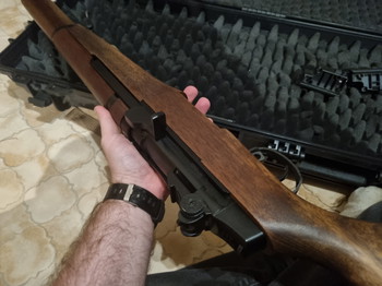 Afbeelding 4 van M1 Garand + sling | DMR Rifle | Gemaakt uit echt hout