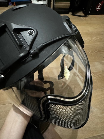 Image 10 for WARQ FULL FACE HELMET BLACK CLEAR VISOR