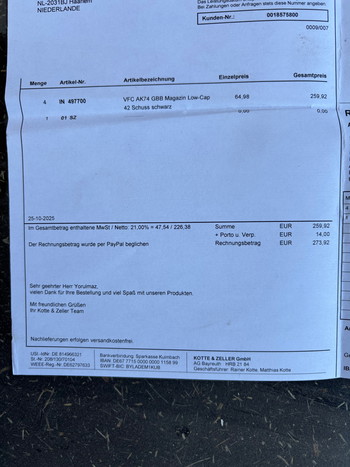 Imagen 3 de VFC AK74 GBB MAGAZINE NIEUW IN DOOS