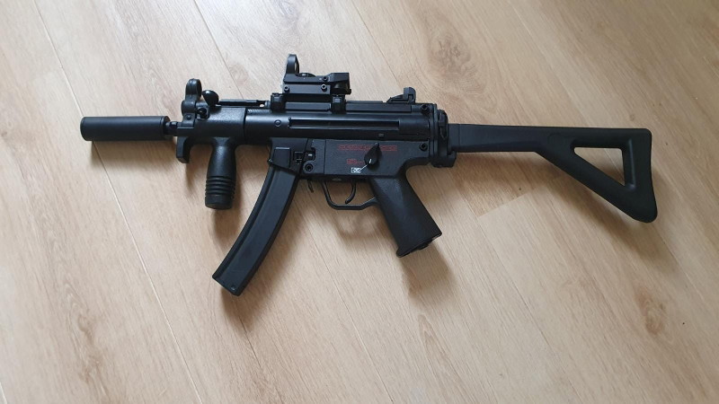 Image 1 for Mooie uitgebouwde MP5K PDW, met Gate Titan advanced, verschillende stocks, magazijnen en meer.
