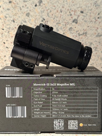 Afbeelding 3 van Vector Optics Maverick Gen 3 3x22 Magnifier