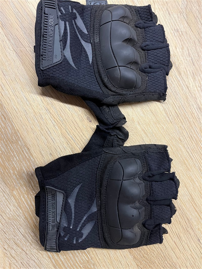 Image 1 pour black op gloves tactical pair black large size 9