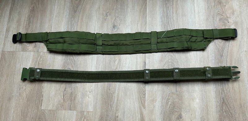 Image 1 pour TMC molle outer belt/ Condor velcro inner belt OD green