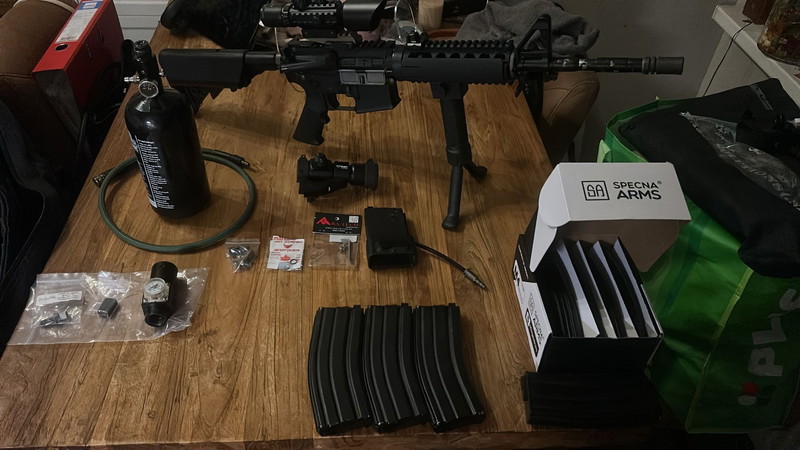 Image 1 pour Complete set van WE m4 gbbr op co2 met adapter voor hPa