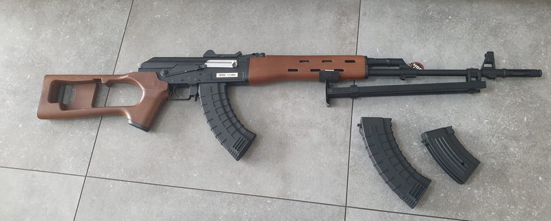 Image 1 pour AK-SVD AEG - Black & Wood style met 3 mags splinternieuwe replica en mags