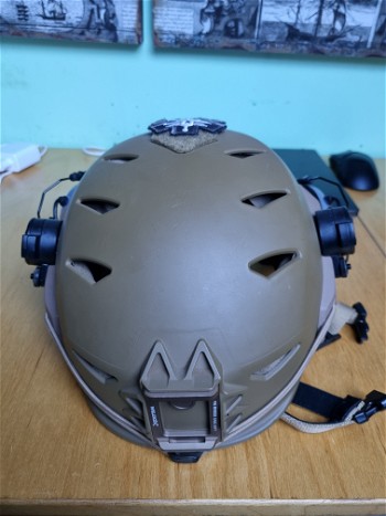 Image 2 for FMA Tactical EXF Bump Helmet + EARMOR M31 MOD3 Grey (Incl fast helmet adapter)