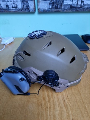Image 3 for FMA Tactical EXF Bump Helmet + EARMOR M31 MOD3 Grey (Incl fast helmet adapter)