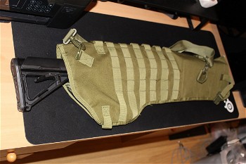 Image 2 for Tactische Rifle of Shotgun holster scabbard molle bag Olive Drab voor op de rug te dragen