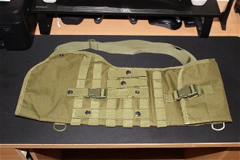 Image 3 for Tactische Rifle of Shotgun holster scabbard molle bag Olive Drab voor op de rug te dragen