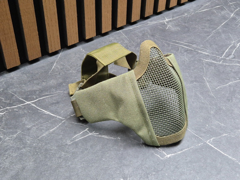 Afbeelding 1 van Invader Gear MKII Steel Half Face Mask OD Green
