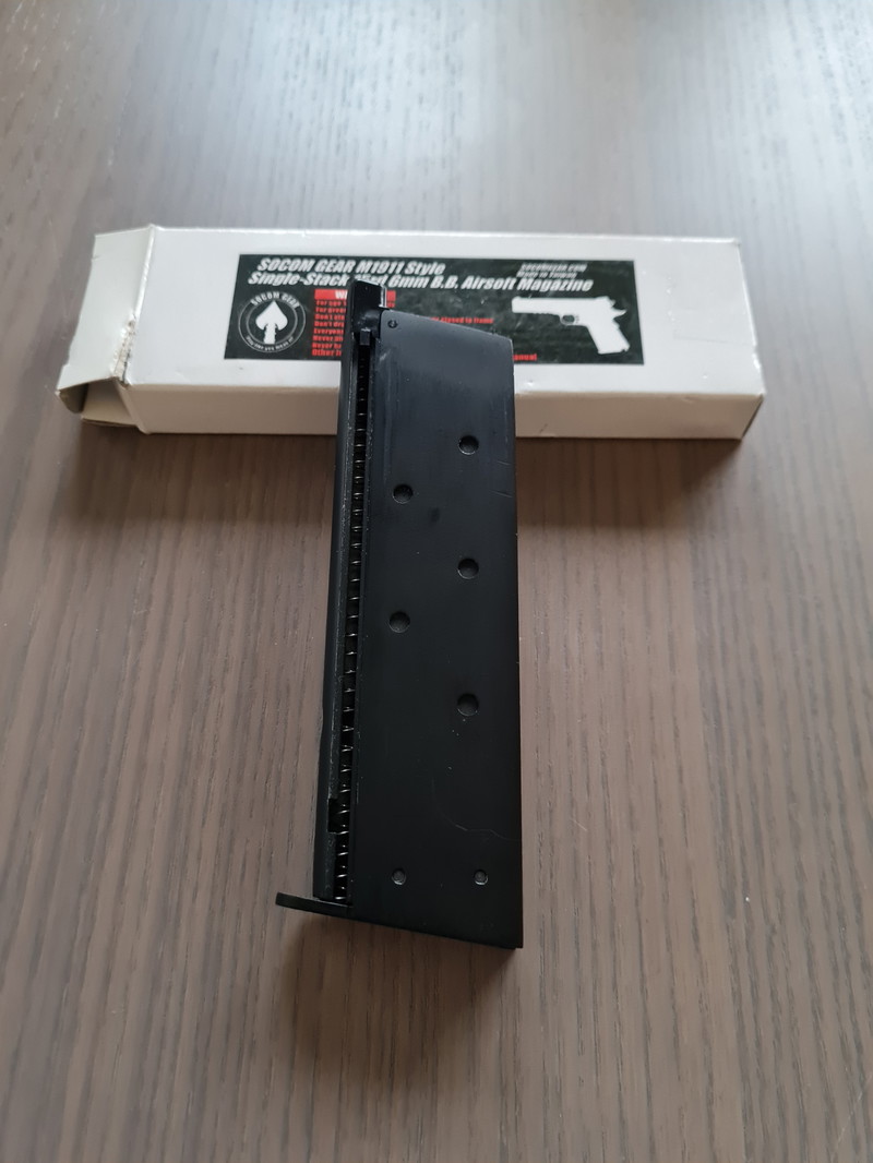 Image 1 for *GRATIS* Socom Gear M1911 Style Single Stack 15rd GBB magazine (gratis)