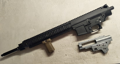 Imagen para Body Receiver RAS rail en Gearbox shell voor SR25 AR10