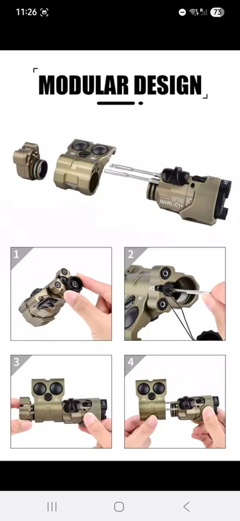 Imagen 4 de Mawl-C1 Metal Green Vis/IR/Light combi