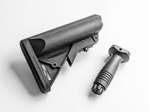 Afbeelding van LMT style Sopmod Crane stock calcio + foregrip M4 AR-15