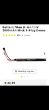 Bild für Te koop 11.1v Titan stick batterijen
