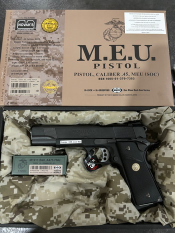 Afbeelding 4 van 1911 MEU Tokyo Marui upgrade neuf